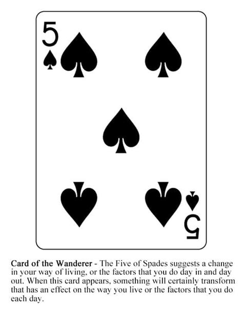 5 of spades meaning in love|Five of Spades: Playing Cards 